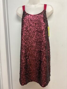 Theory Alegra Ruby Sequin Silk Slip Dress NWT Size 2 Designer Evening Dress